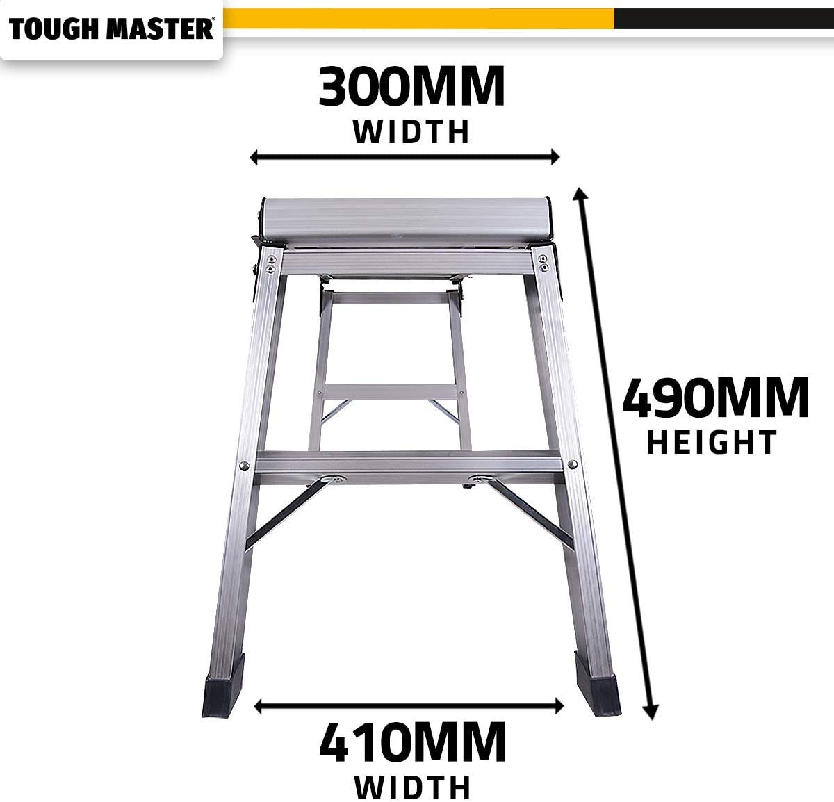 Buy TOUGH MASTER Aluminium2 Step Up Ladder Folding Hop Up Fold Bench
