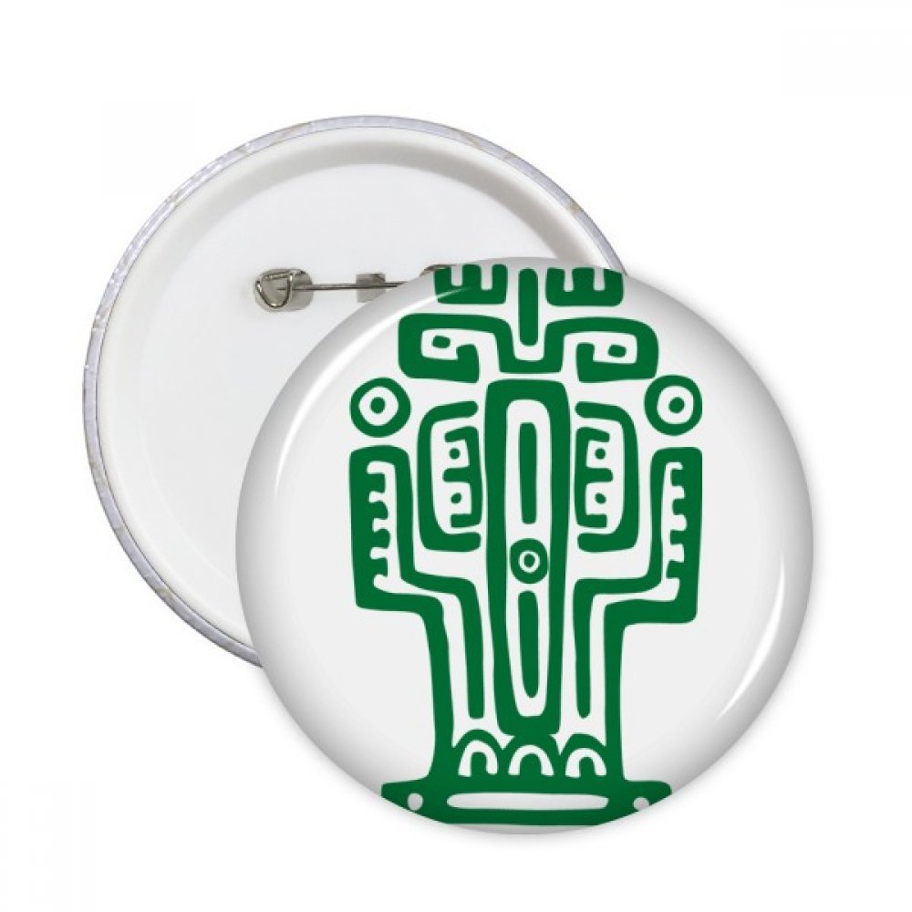 Badge Mexique Totems et Cactus Désert - Décoration vêtement et cadeau rétro XL - 3