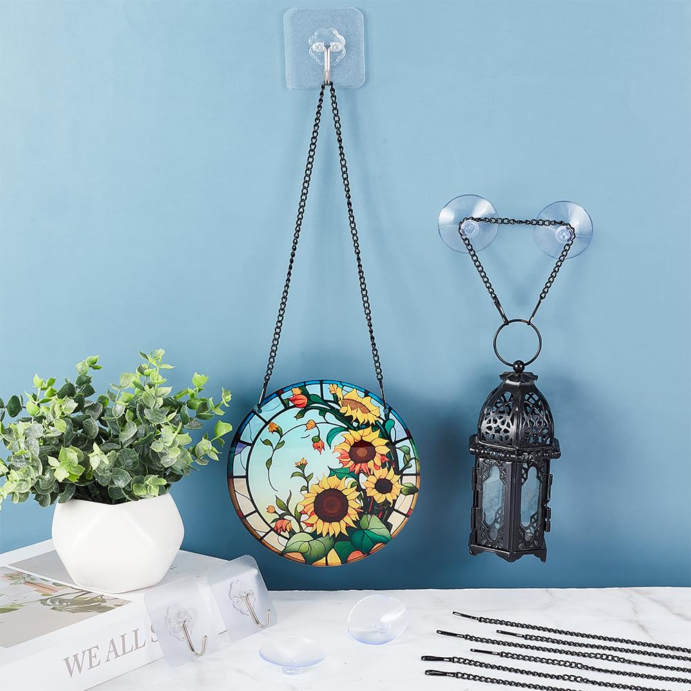 Amazon | OLYCRAFT 8個 25~50cm 鉄製吊り下げチェーン フック付き金属