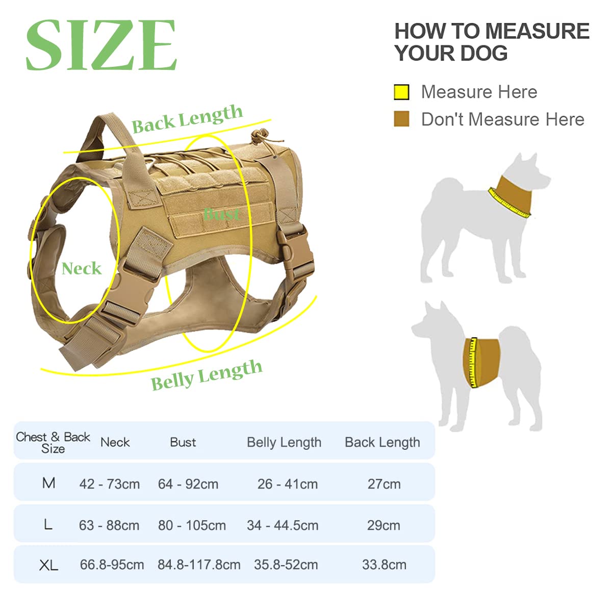 Taktisches Hundegeschirr Set – Mit Halsband, Bungee-Leine Und Abnehmbaren MOLLE-Taschen