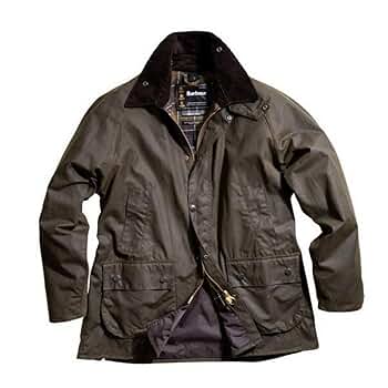 Barbour Men's Classic Bedale Waxed Cotton Jacket 36 Olive at