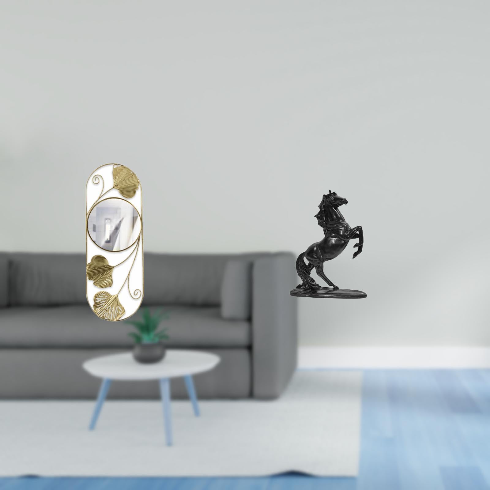 Enakshi® Reflective Corridor Mirror Horse Sculpture Ornament for Living Room Entryway Hallway Cabinet Bedroom Landscape Figurines Decor|Home & Garden | Home Decor | Mirrors-image-43