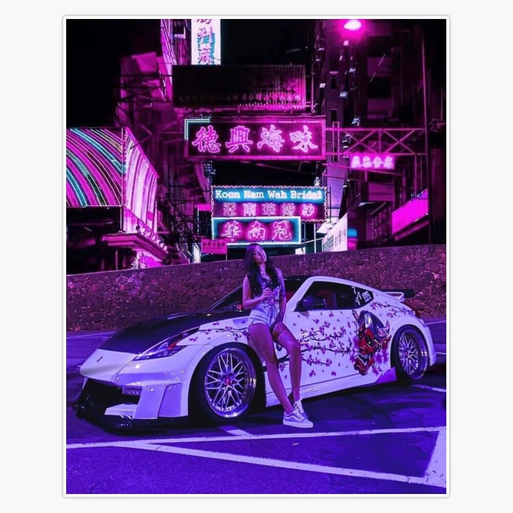 Japanese Aesthetic Sticker Vinyl Waterproof Sticker Decal Car Laptop Wall Window Bumper Sticker 5"