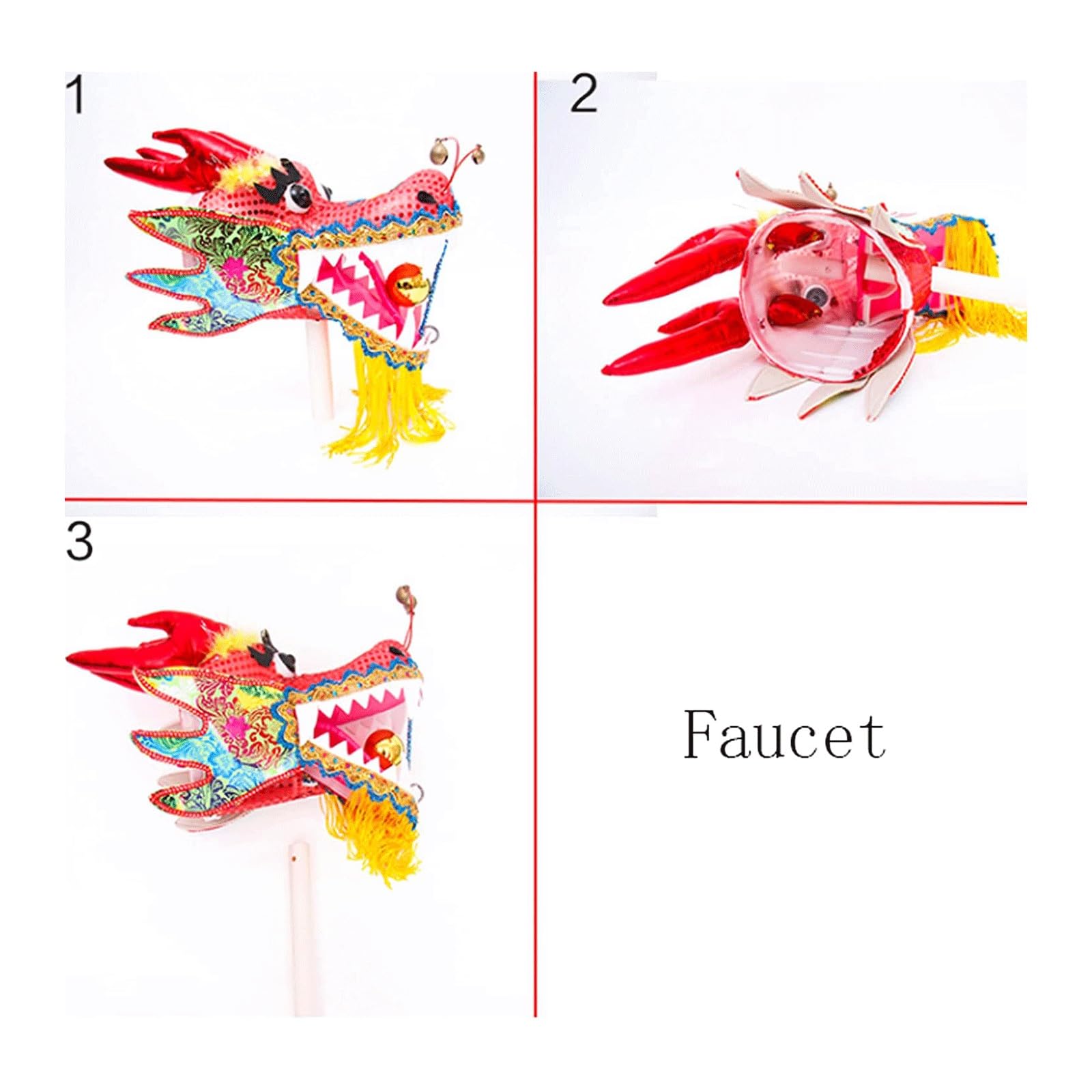 Ruban de danse Dragon en soie pour spectacles et défilés