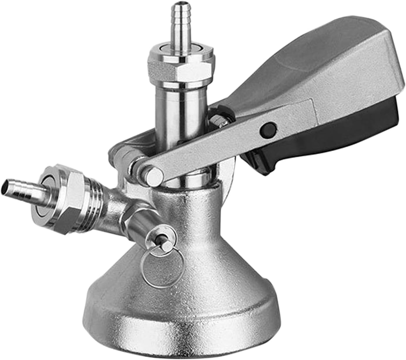 G-Type Keg Coupler, 304 Stainless Steel Probe, Beer Keg Tap Dispenser System, Kegerator Parts with Pressure Relief Valve, Beer Tap Connector
