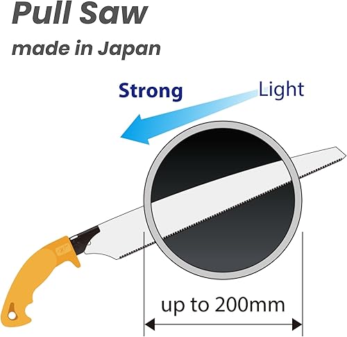 Miniatura 2 de Sierra de tubo de PVC, sierra de tracción japonesa para tubos de PVC y PE, placas de plástico y acrílico, hoja reemplazable (PVC300)