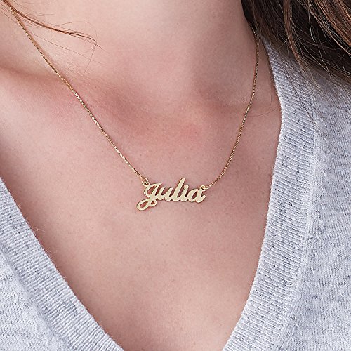 Personalized Classic Cocktail Name Necklace with Diamond Option - Dainty Gift for Her, Women - Custom Jewelry for Christmas, Mother's Day4