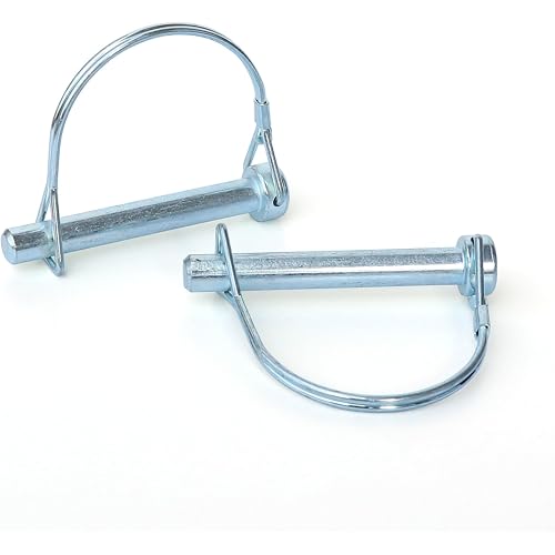 Trailer Hitch Pin, 2Pcs Tivnhuils Trailer Coupler Pin, Zinc Plated Carbon Steel Safety Coupler Pin, 3/8" x 2.75", Large