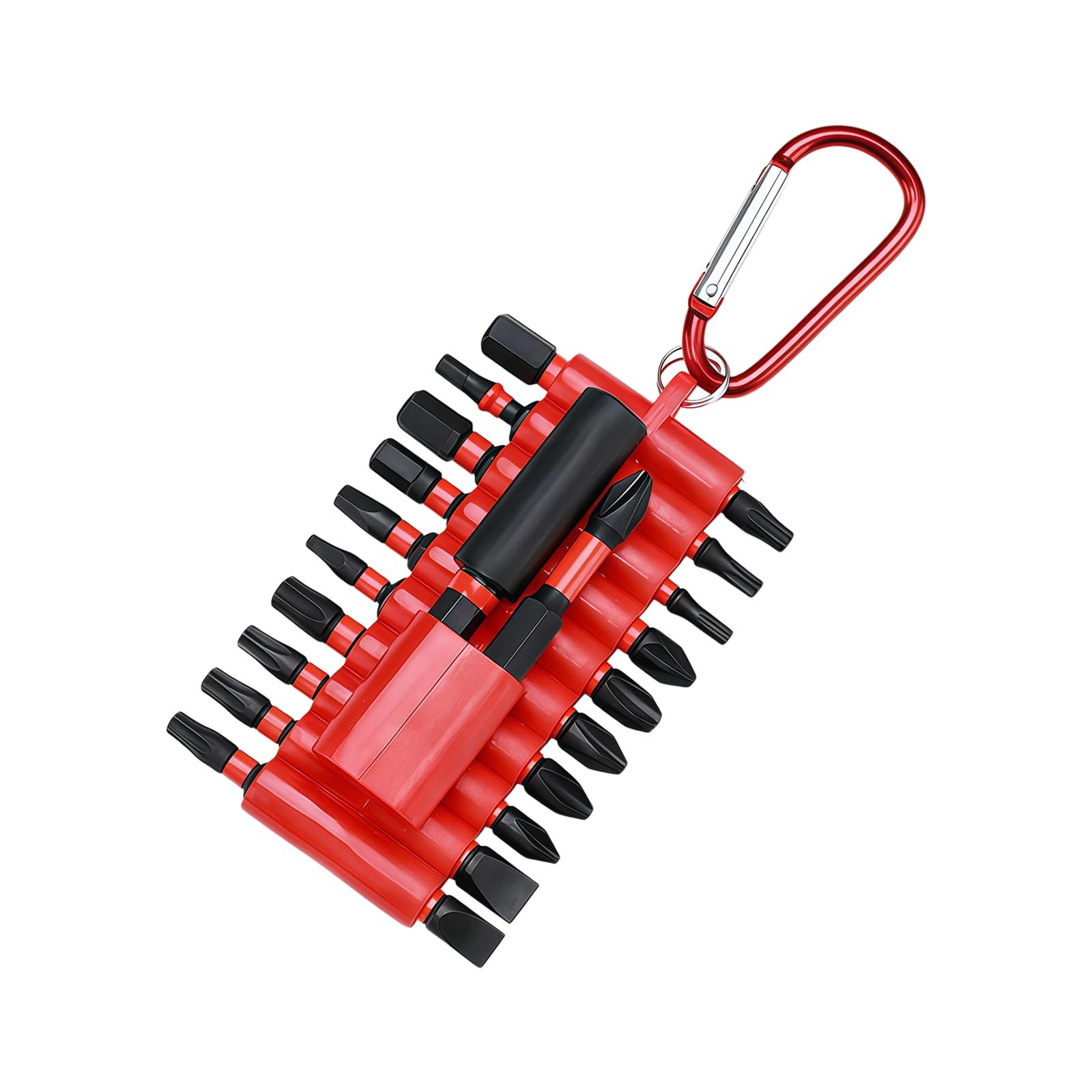 Geavonyg Red 22Piece Antislip Electric Screwdriver Bit Set Alloy With Organizers Sleeve Suitable For Home Car Repair And Diyer Projects Antislip Screwdriver Bit