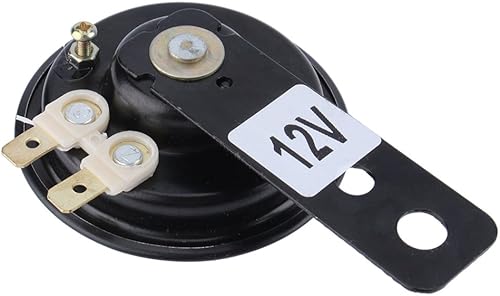 Miniatura 8 de 12V 1.5A Super Fuerte 105dB Scooter Ciclomotor Dirt Bike ATV Negro Cuenca motocicleta Bocina de aire 2.756 in A24 Auto Car Vehicle Horn