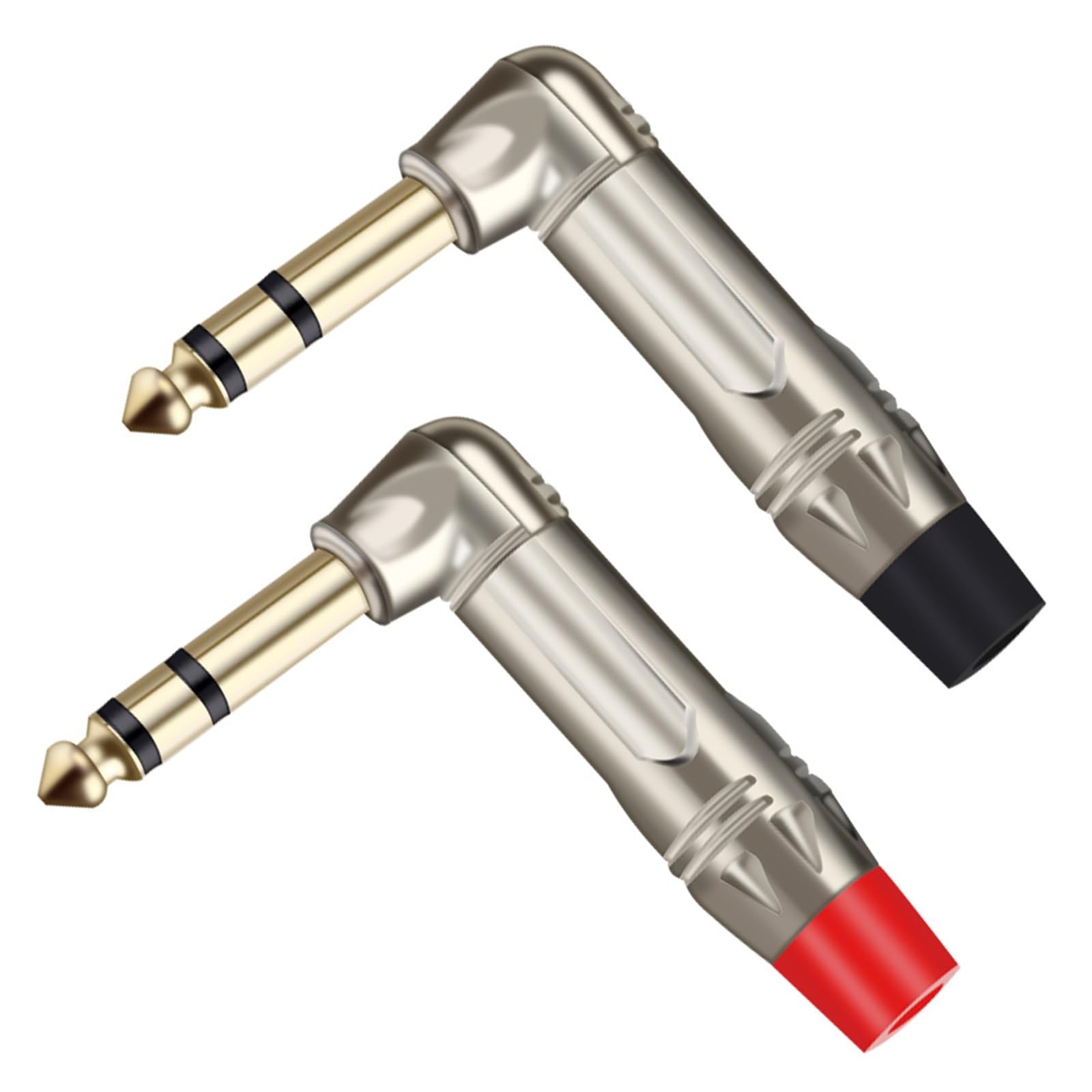 Conector estéreo 6.3 MM estéreo ideal para ganar espacio en escenarios y estudios caseros