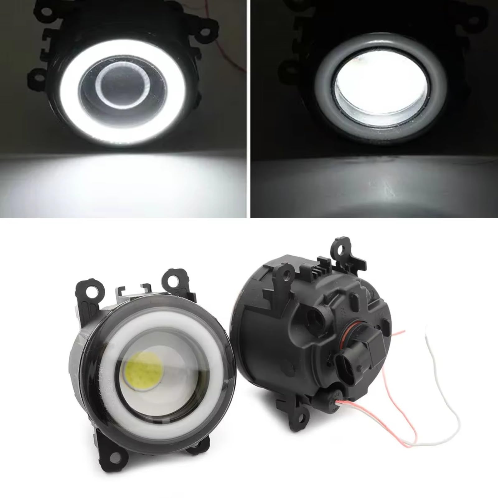 Gruppi Fendinebbia Davanti Parti Ricambio Fendinebbia Auto Halo DRL Compatibile Con Subaru Per Legacy 2010-2014 Per Outback 2010-2012 Per Forester 2014-2022