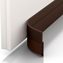 Vellure® Draught Excluder Door Entry Against Draughts – New Self-Adhesive Exterior Door Seal (Quick and Easy) Soundproof, Cold Protection and Sealing (1 x Brown)