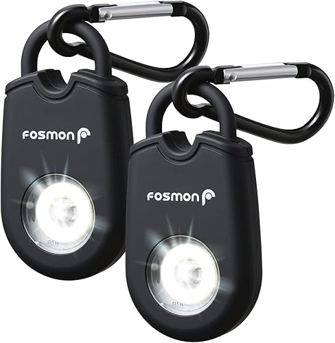 Fosmon Alarma personal para mujeres (paquete de 2), llavero de protección de autodefensa, sirena de sonido de seguridad de 125 dB con luz disponible en Yaxa Colombia