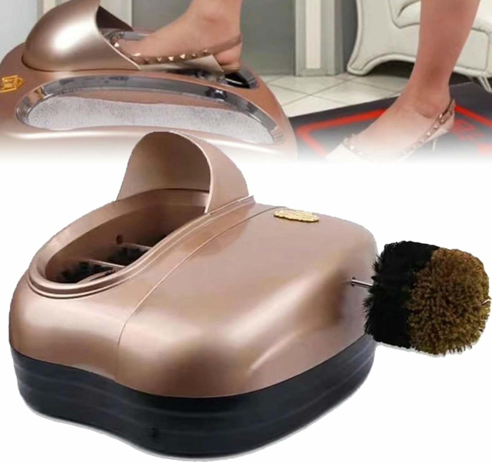 Machine de brossage automatique de semelle et nettoyeur de tige électrique pour bottes