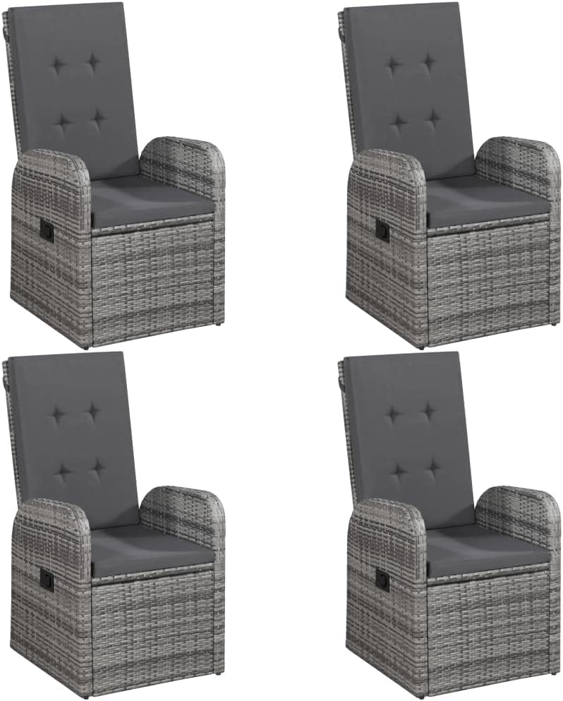 7 Piece Patio Dining Set,Outdoor Table Chairs,Backyard Sofa Suit,Afternoon Tea Suit,Perfect for Patio, Garden, Porch,Family Room,Sitting Area, Gray