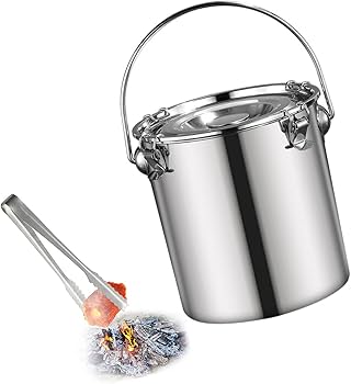 Amazon.co.jp: 火消し壺 キャンプ ステンレス 大容量3.2L 秒速消火