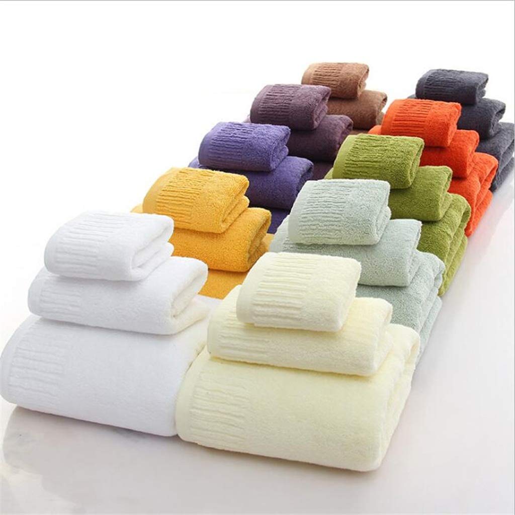3 Piezas, Toallas de baño, Juego de Toallas Gruesas de algodón, Toallas faciales, Toalla de baño para Adultos, toallitas, Toalla de baño de Alta absorción