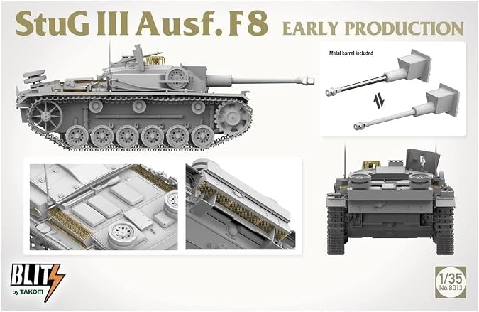 Tacom Blitz TKOB8013 1/35 German Army No. 3 Assault Gun F8 Initial Model Plastic Model