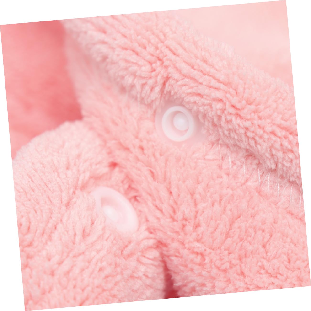 Gadpiparty Toalla de Baño Capucha para Niños en Coral Polar Rosa, Absorbente Secado Rápido Diseño de Conejo para Piscina y Parque Acuático