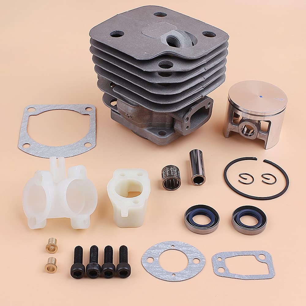 Big BORE 52MM Cilindro Pistón Tornillo Junta Reconstrucción Kit Ajuste para Husqvarna 61 268 272 272XP Motosierra Motor Recambios Nikasil Placa