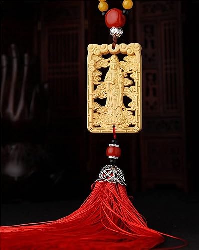 Miniatura 2 de Accesorios para el coche: decoración de pared colgante para coche, estatua de Buda Guan Yin, estatua de Kuan Yin, regalos chinos de Feng Shui para