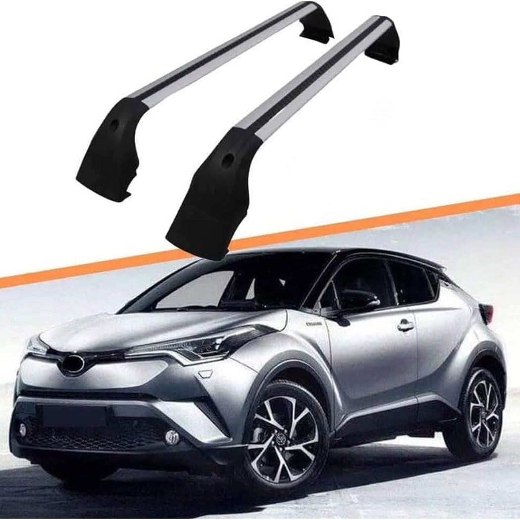 Barre Portatutto Portapacchi Alluminio per to-yota CHR 2017-2021, Auto Tetto Barre Trasversali Portabagagli Trasporto Rack Accessori