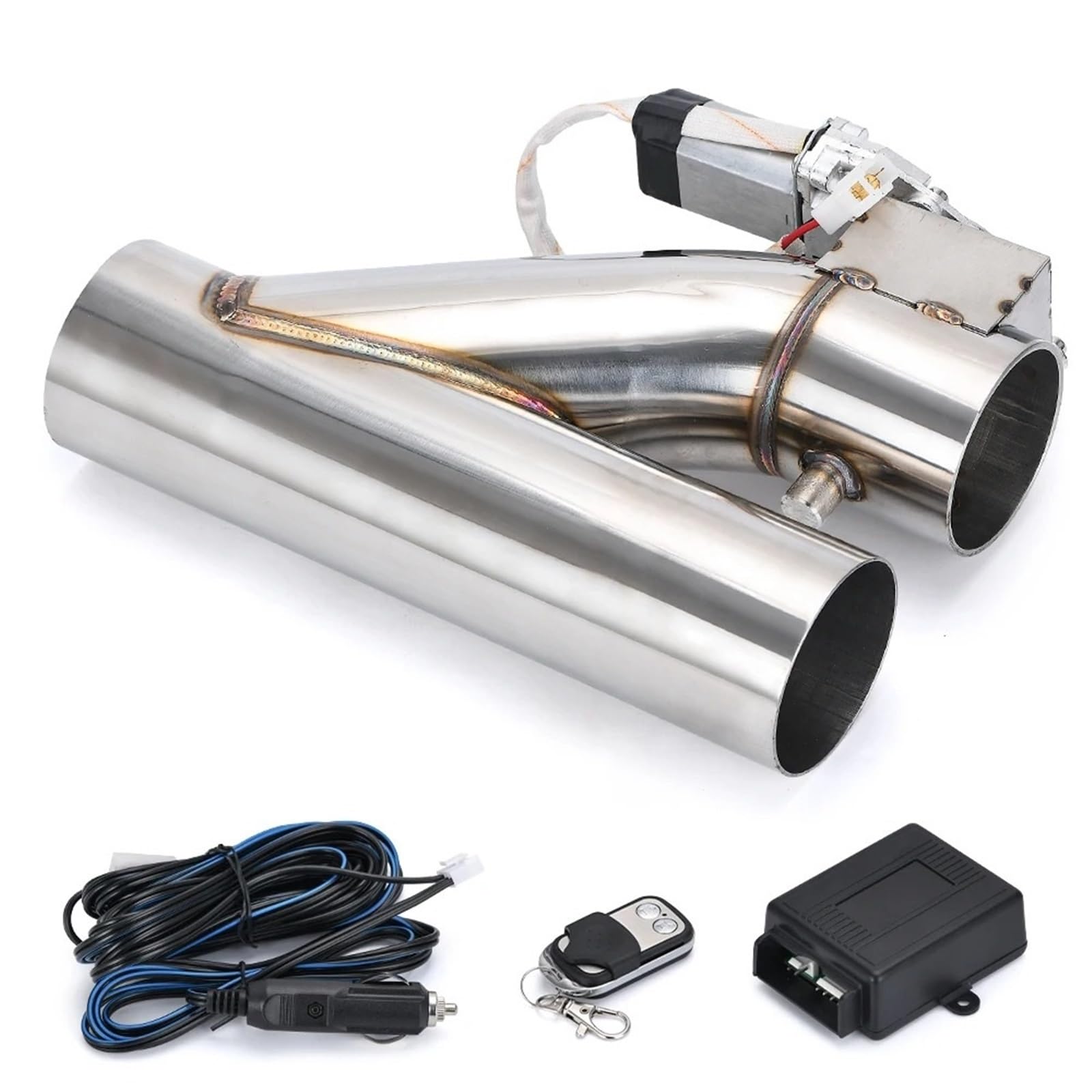 Scarico Tubo Punta Valvola Di Scarico Elettrica Universale In Acciaio Inossidabile Da 2,5" / 3" Con Telecomando Wireless VR-CT93 Scarico Auto Terminale(CT93-30)