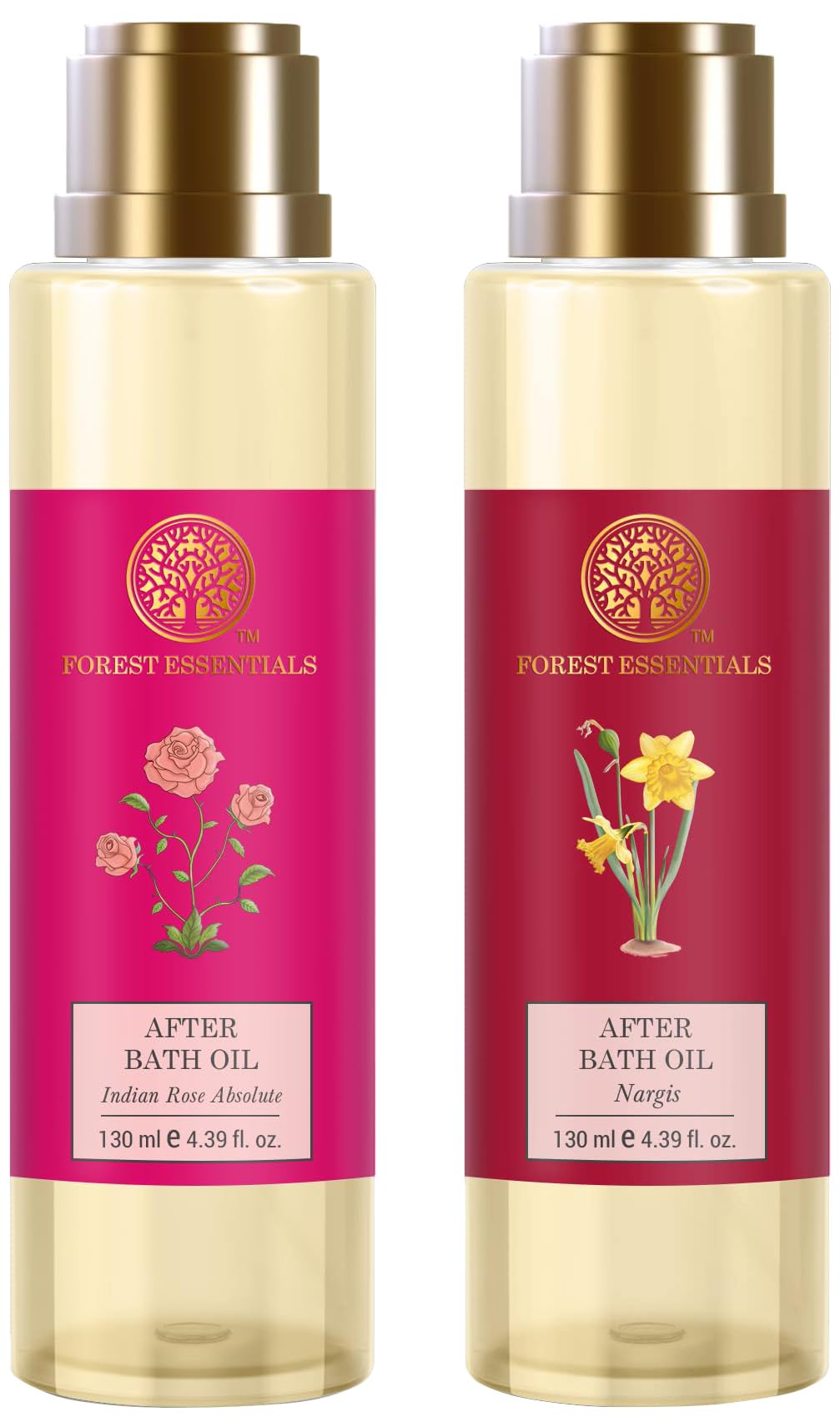 Forest Essentials After Bath Oil Indian Rose Absolute & Forest Essentials After Bath Oil Nargis Combo-picture-24
