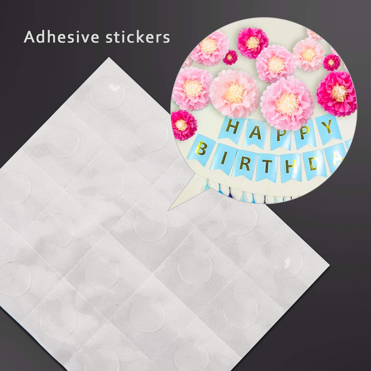 12 Pom Pom Di Carta A Forma Di Rosa - Decorazioni Per Feste, Matrimoni E Compleanni - 6”, 8”, 10”, 12” - Foto 5