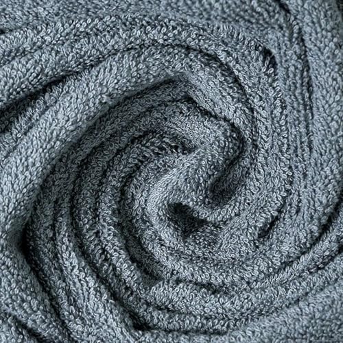 Image of RANGOLI 100% Bamboo Face Towel Set of 3, 500 GSM, Quick Dry Towels for Face, Gym, Travel, Ultra Soft Highly Absorbent, 30Cm X 30Cm, Dark Grey
