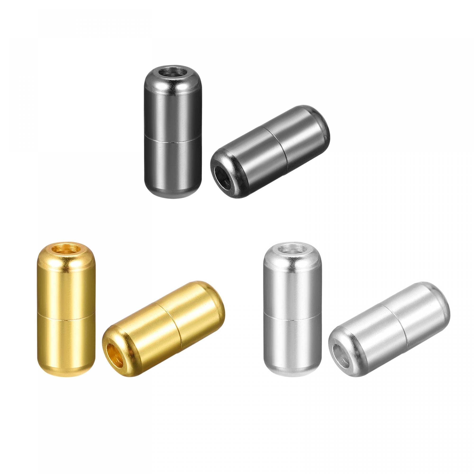 VICT POPU Smart Laces Buckle Shoe Laces Lock Metal No Tie Shoelaces for Adults and Kids (3 Pairs)