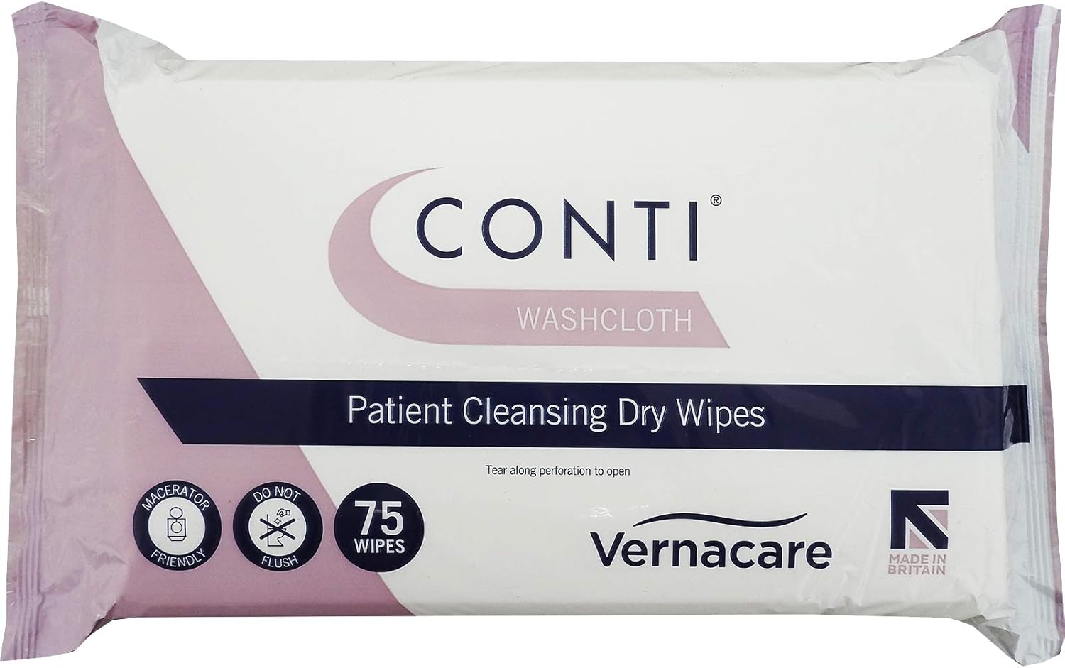 Conti Washcloth Patient Cleansing Dry Wipes, Full Body Cleaning Heavy