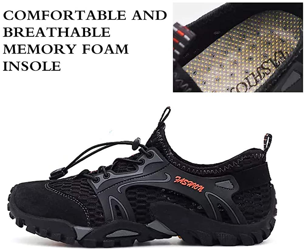 Męskie Buty Do Wody Quick Dry Sport Aqua Shoes Miękkie Oddychające Lekkie Sandały Outdoor Mesh Sandals Barefoot Training Walking Sneaker