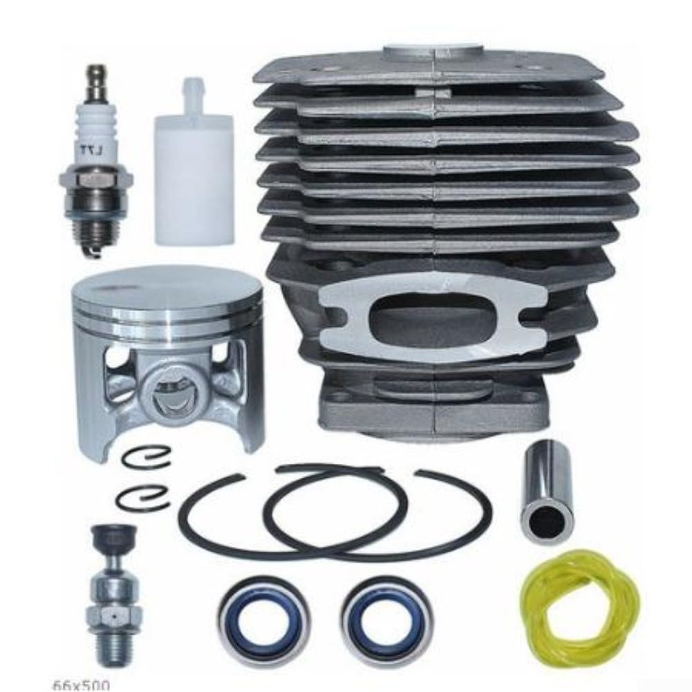 Kit de cilindro de motosierra de 56 mm para H395 H395XP para montaje de pistón, pieza de aluminio de alto rendimiento (B)