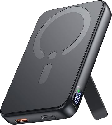 For Magsafe Power Bank, Portable Charger 12000mAh, 22.5W Fast Charging Battery Pack with USB-C Input & Output, LED Display for iPhone 17/16/15/14/13/12 Pro/Pro Max