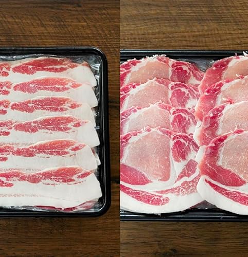 あぐー食べくらべしゃぶしゃぶセット バラ・ロース 計1kg