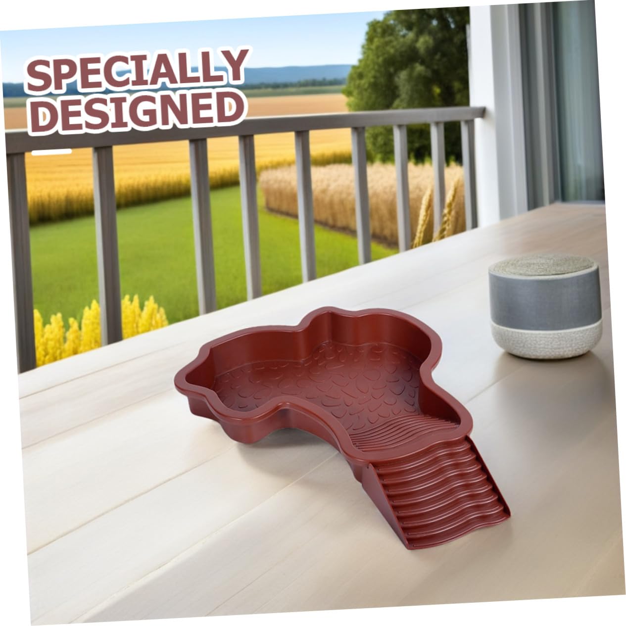 Toddmomy 2piezas Piscina para Tortugas con Rampa Antideslizante Plataforma De Descanso para Reptiles Cuenco De Alimentación para Tortugas Bañera Multifuncional para Uso Terrarios y Estanque