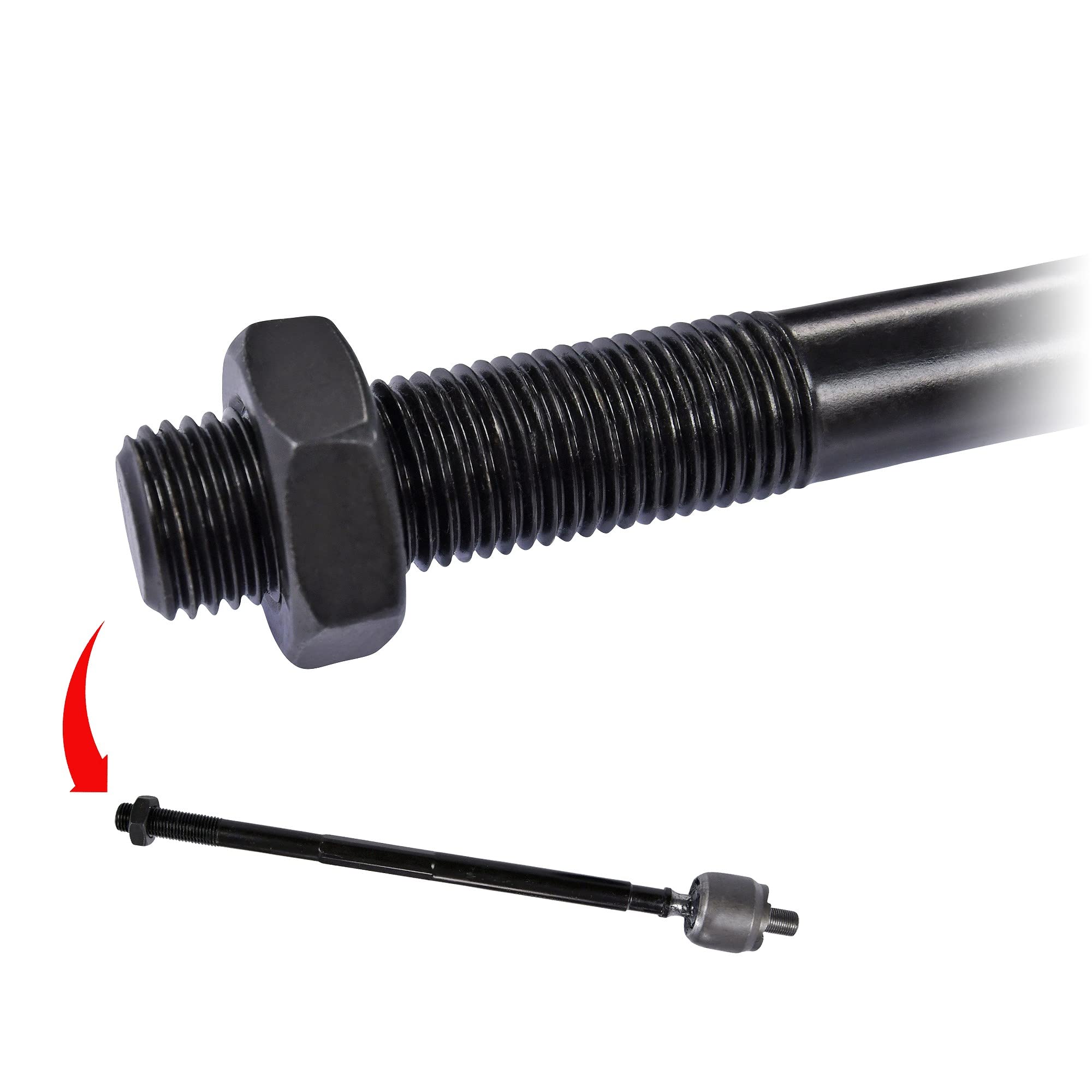 2x barre d'accouplement avant gauche droite, 2x tête de barre