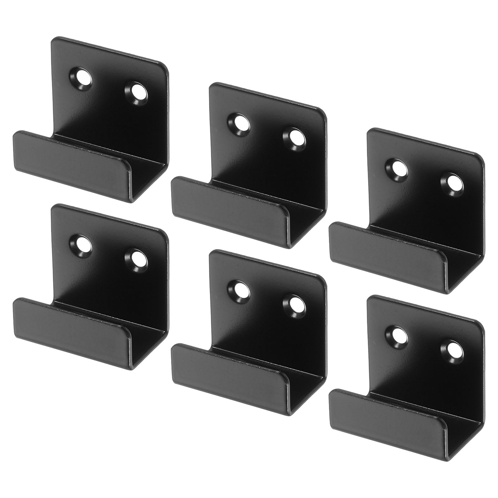 Crochets de fixation murale en acier robuste noir pour cadres robustes