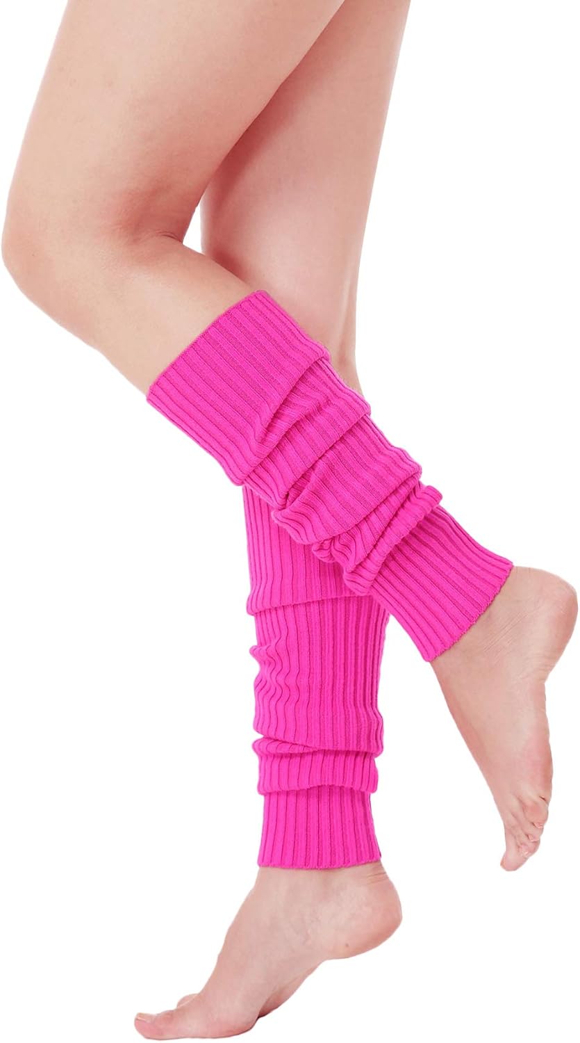 V28 Women Juniors 80s Eighty's Ribbed Leg Warmers for Party Sports (Rose)-Used,VeryGood at  Women’s Clothing store