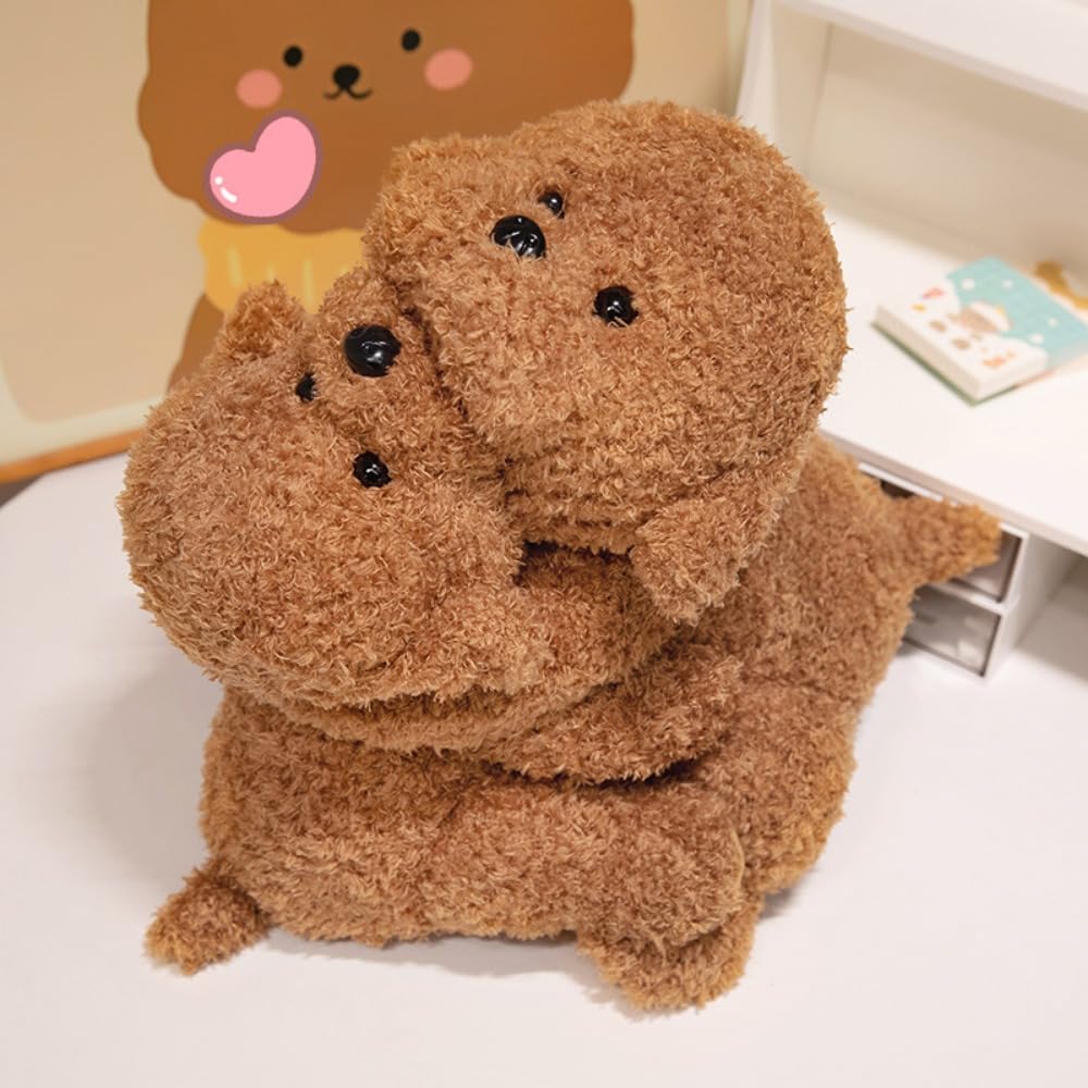 犬のぬいぐるみ ベージュと茶色 犬のぬいぐるみ ベージュと茶色 楽天市場】パプスS トイプードル
