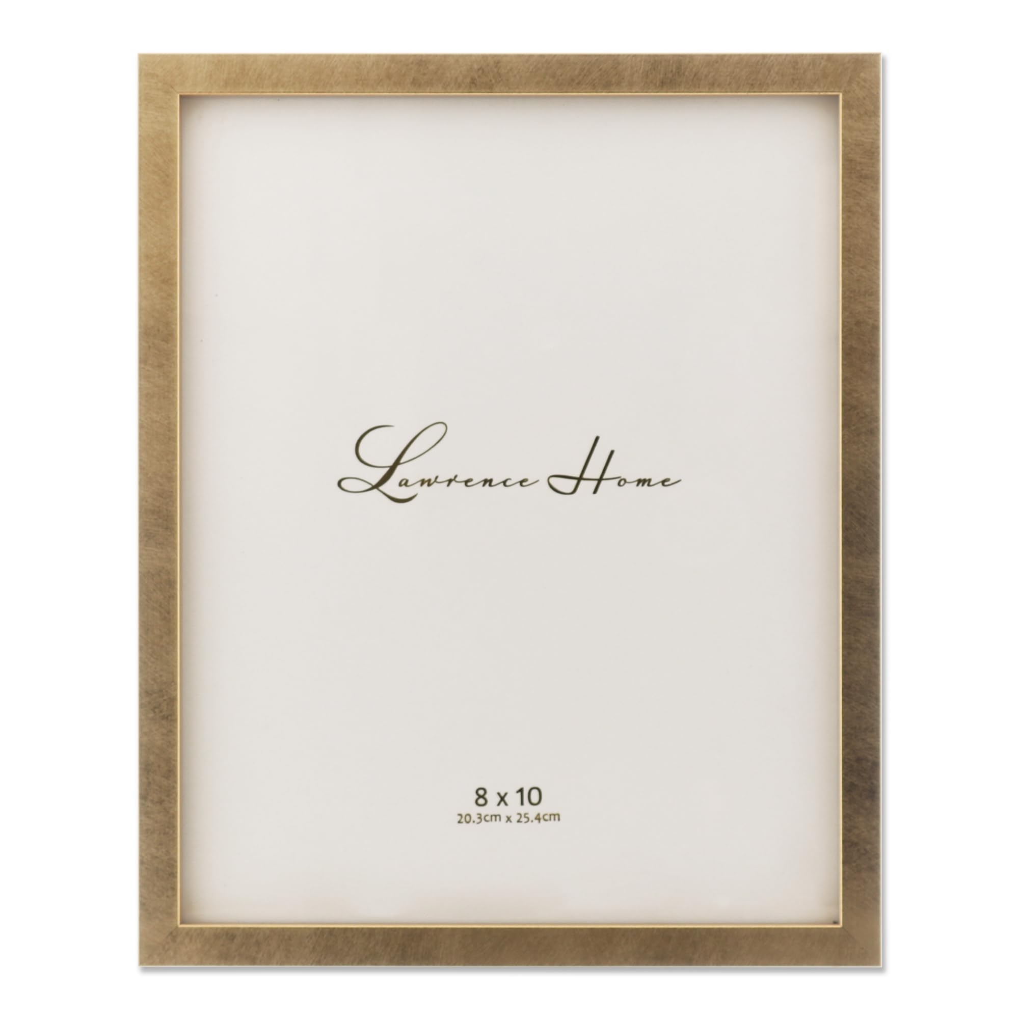 Lawrence Frames Galvanized Expressions 8 x 10 Chloe Contemporary Gold Picture Frame