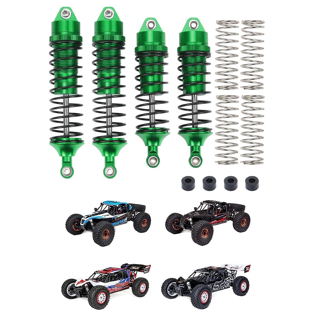 RCAWD Shock Absorber Damper Oil-filled Type LOS233011 Full Alum for 1/10 Losi Lasernut U4 Tenacity DB and TT Pro SCT Upgrade Parts (Green)