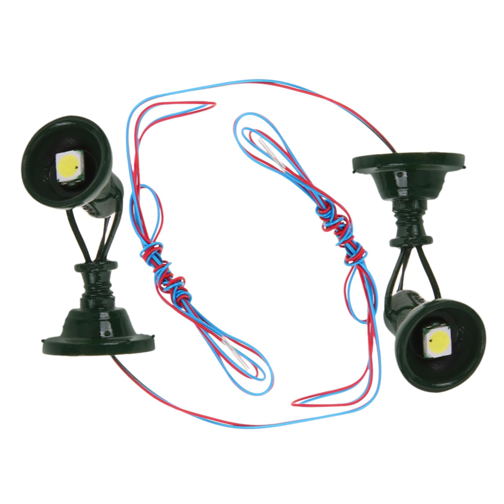 Beatifufu 2pcs n Gauge Model Railway Signal Light for Decorative Mini Train Scene Realistic Signal Light Model for Table Decor