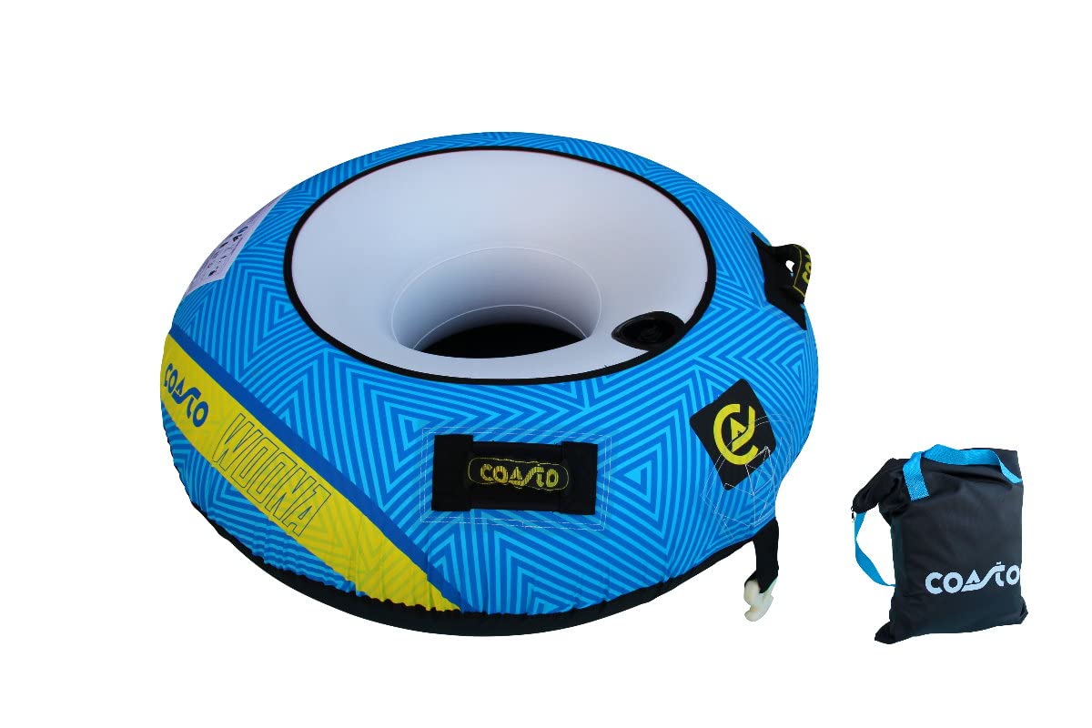 Brunelli COASTO WOONA 1 Personen Towable Tube Reifen Schleppring inkl. Funtube Leine Rope