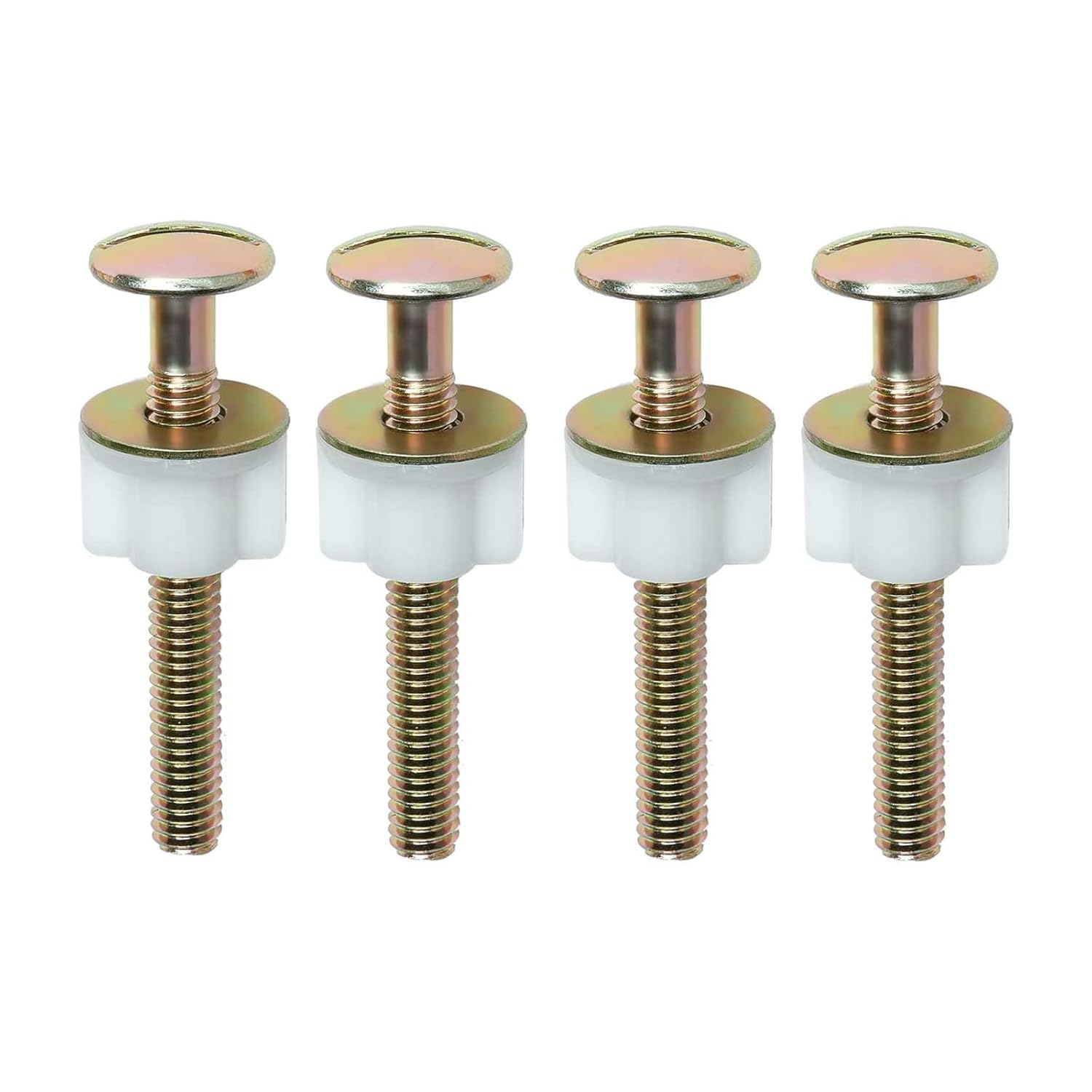 4Pcs Toilet Seat Screws, Steel Toilet Seat Hinge Bolts and Nuts, Heavy