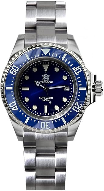 Steeldive 1000M Waterproof NH35 Mov't Dive Men Watches 45.4MM Men Sapphire Glass with Ceramic Bezel Automatic Mechanical Wrist Watch for Men, color 2,