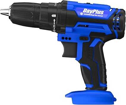 Cordless Drill Driver Body for Drilling, Tightening/Loosening Screws, 25+1 Torque, Variable Speed, 3/8" Keyless Chuckonly Drill Body, without Battery and Charger
