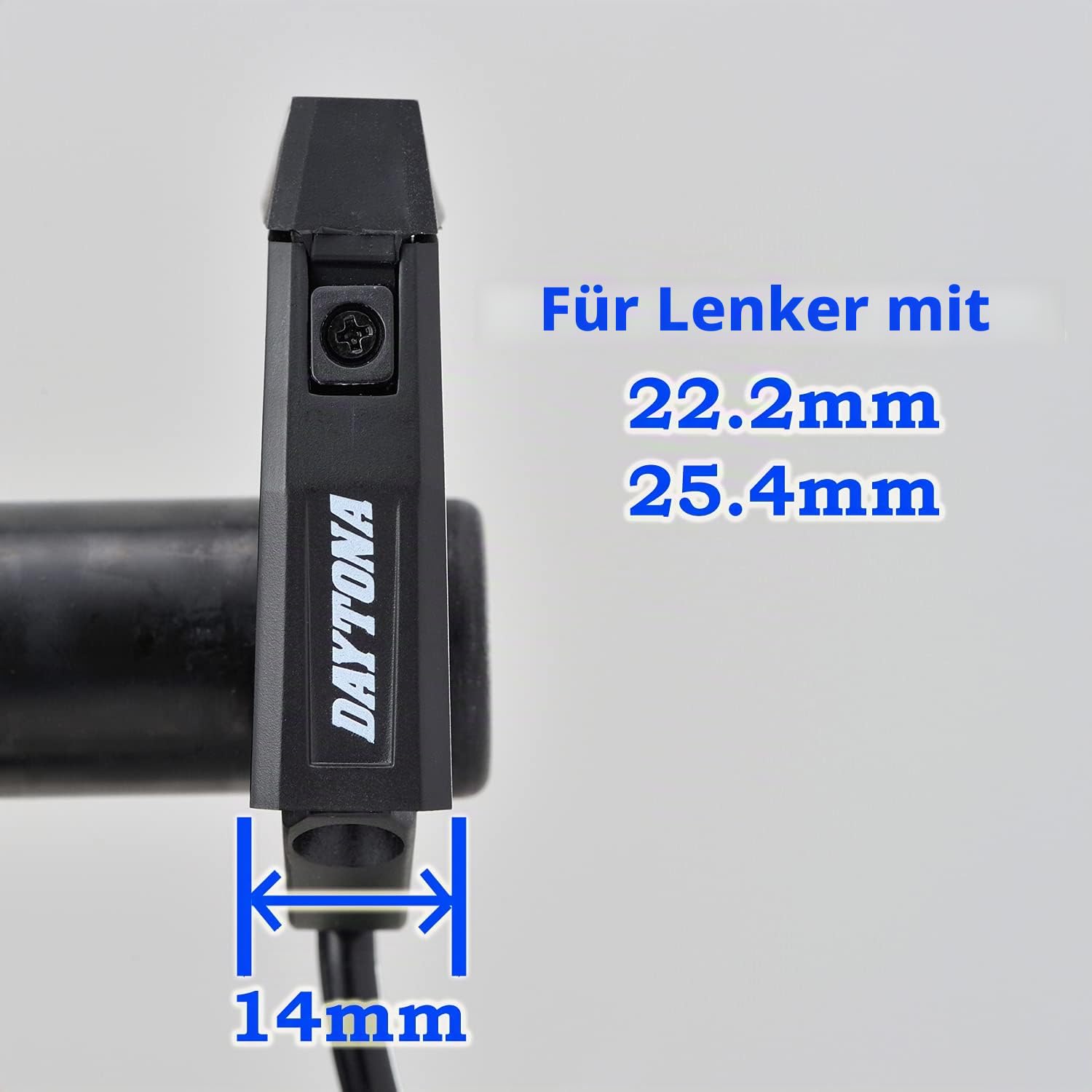 DAYTONA 89371 Motorrad-Lenkergriff-Set mit USB-Anschluss, 1 x 2,4 A (ACC)
